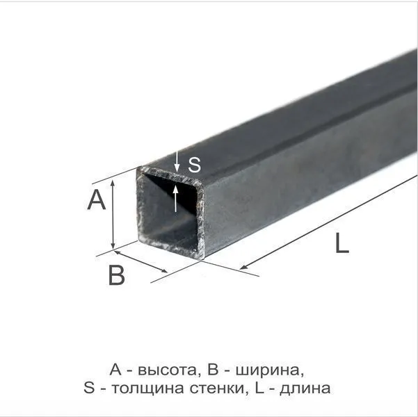 Труба профильная 25х25х2 Ст3сп ГОСТ 13663-86 - 0